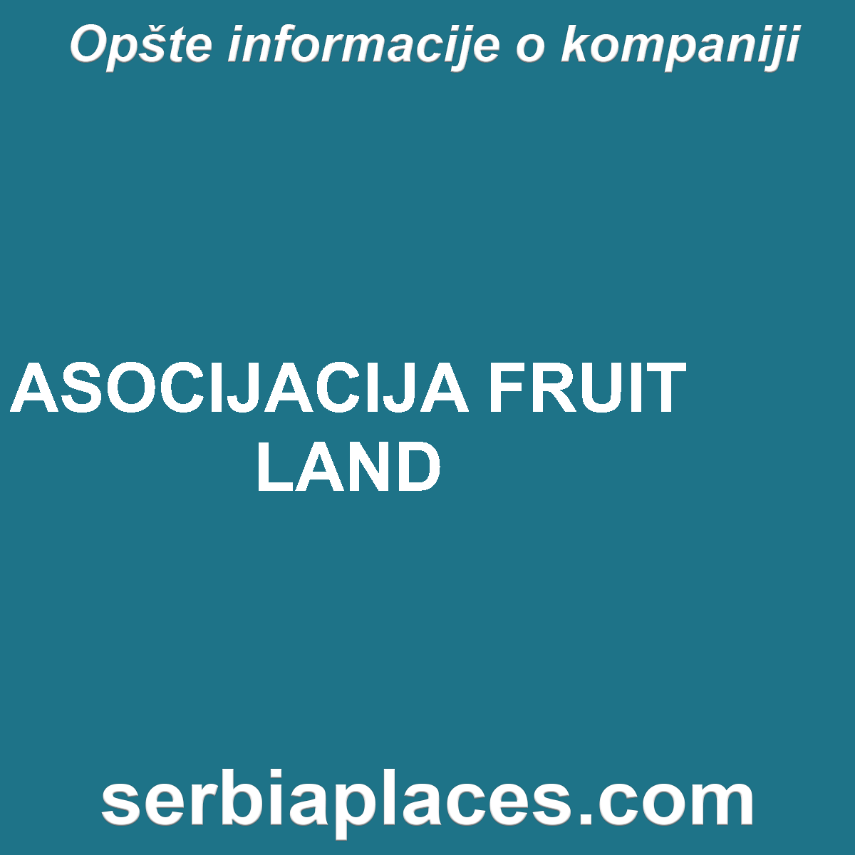 ASOCIJACIJA FRUIT LAND
