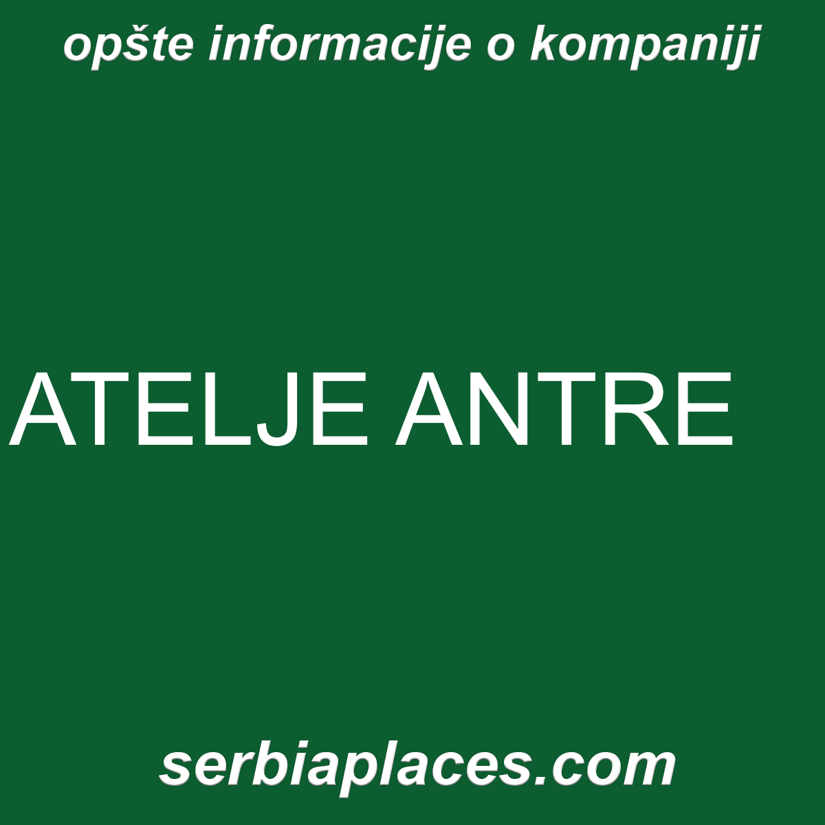 ATELJE ANTRE