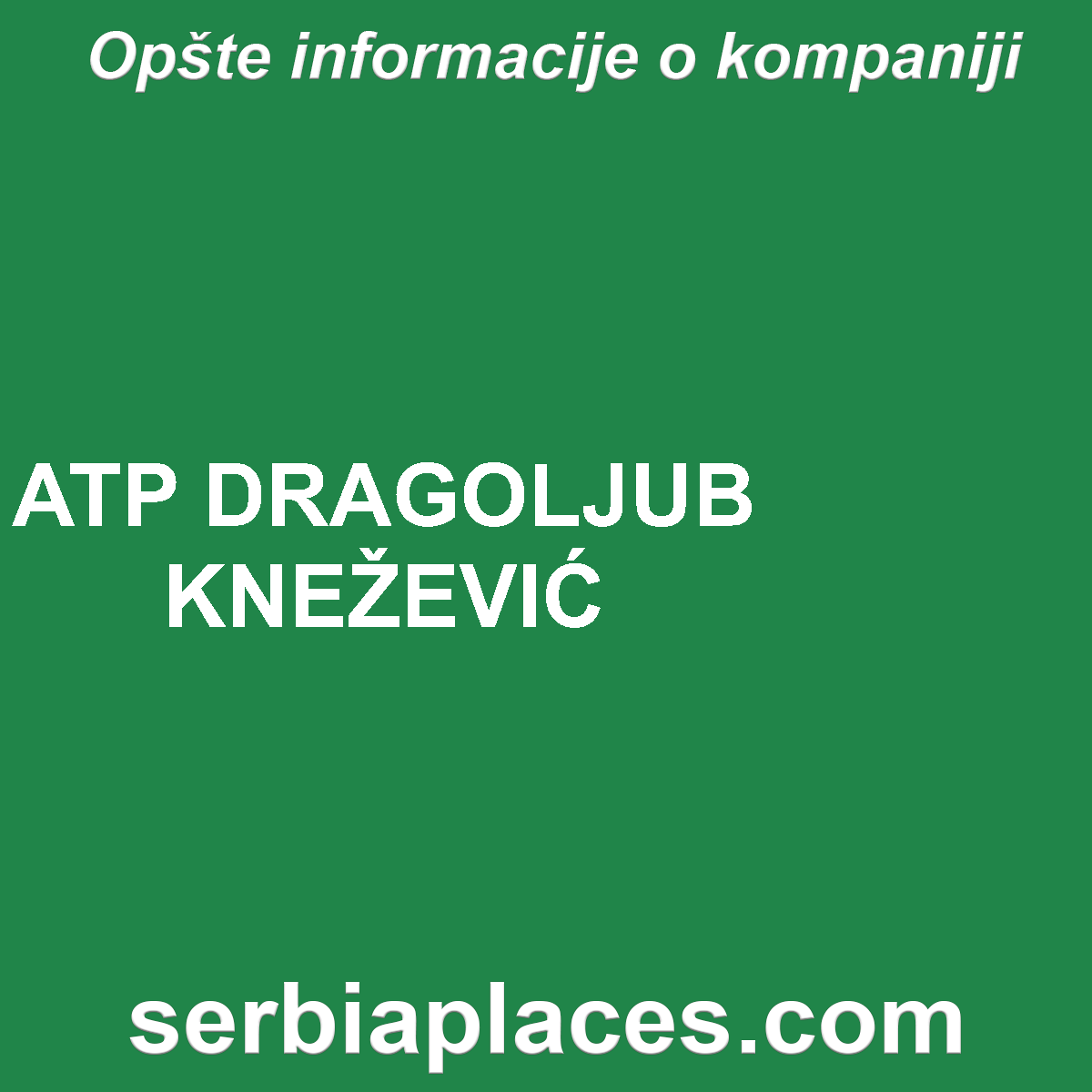 ATP DRAGOLJUB KNEŽEVIĆ