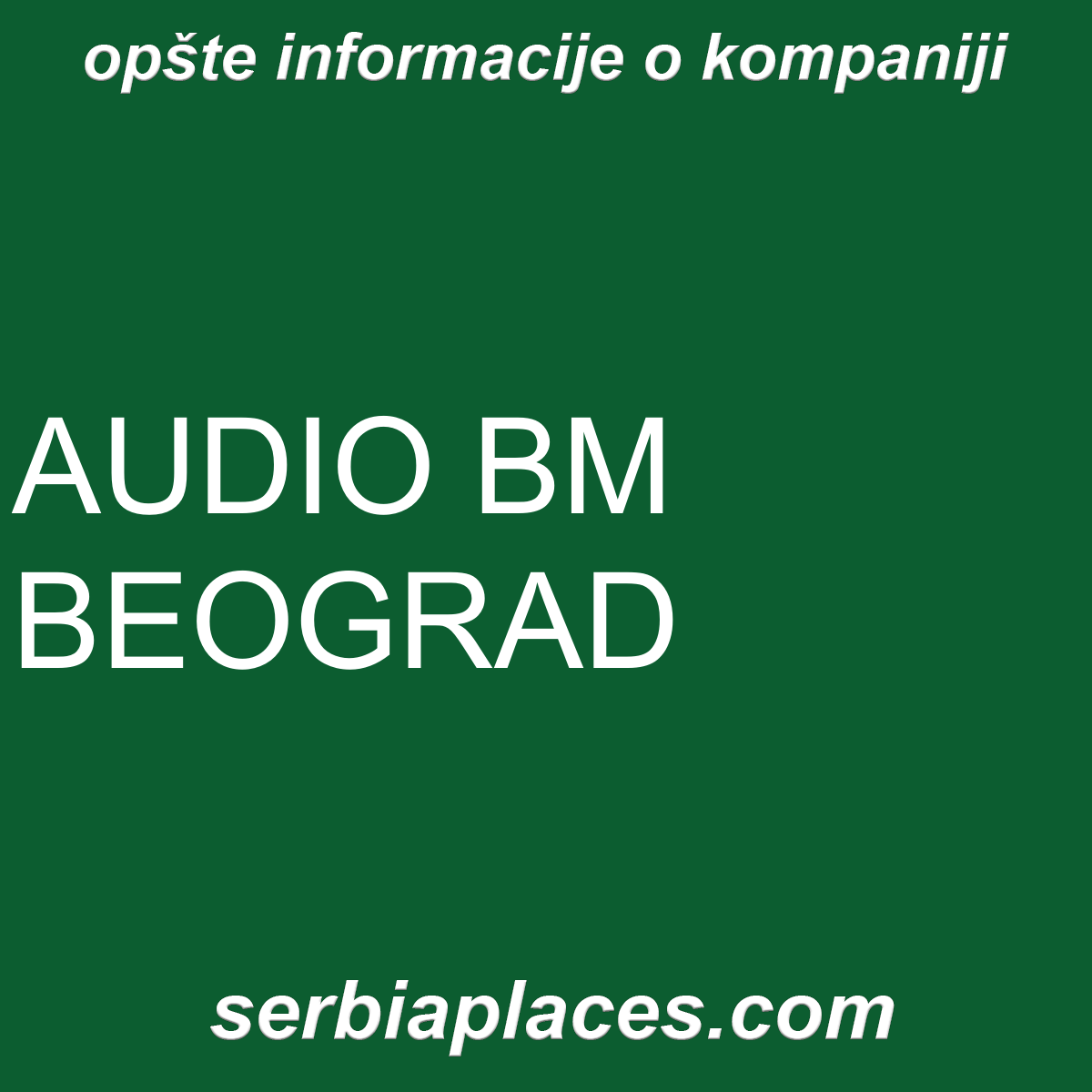AUDIO BM BEOGRAD