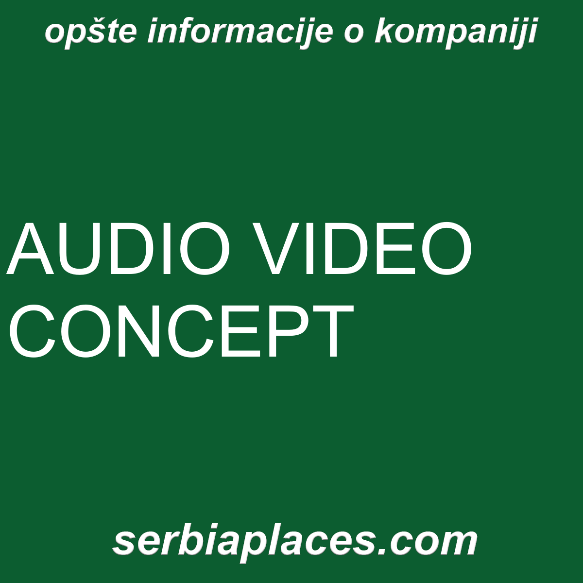 AUDIO VIDEO CONCEPT