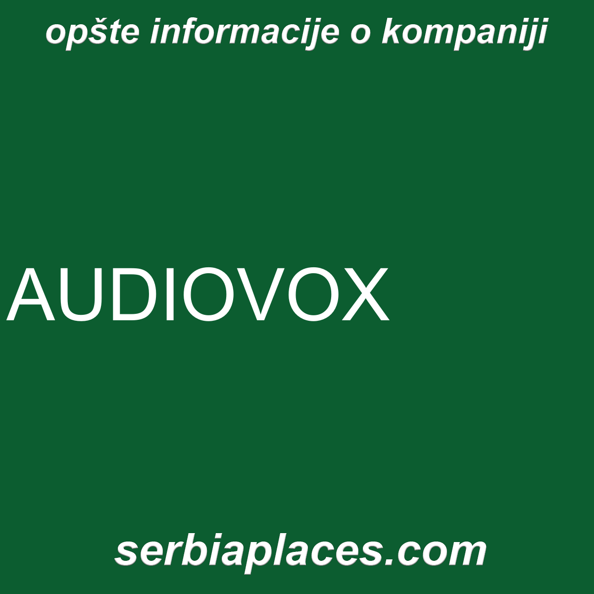 AUDIOVOX