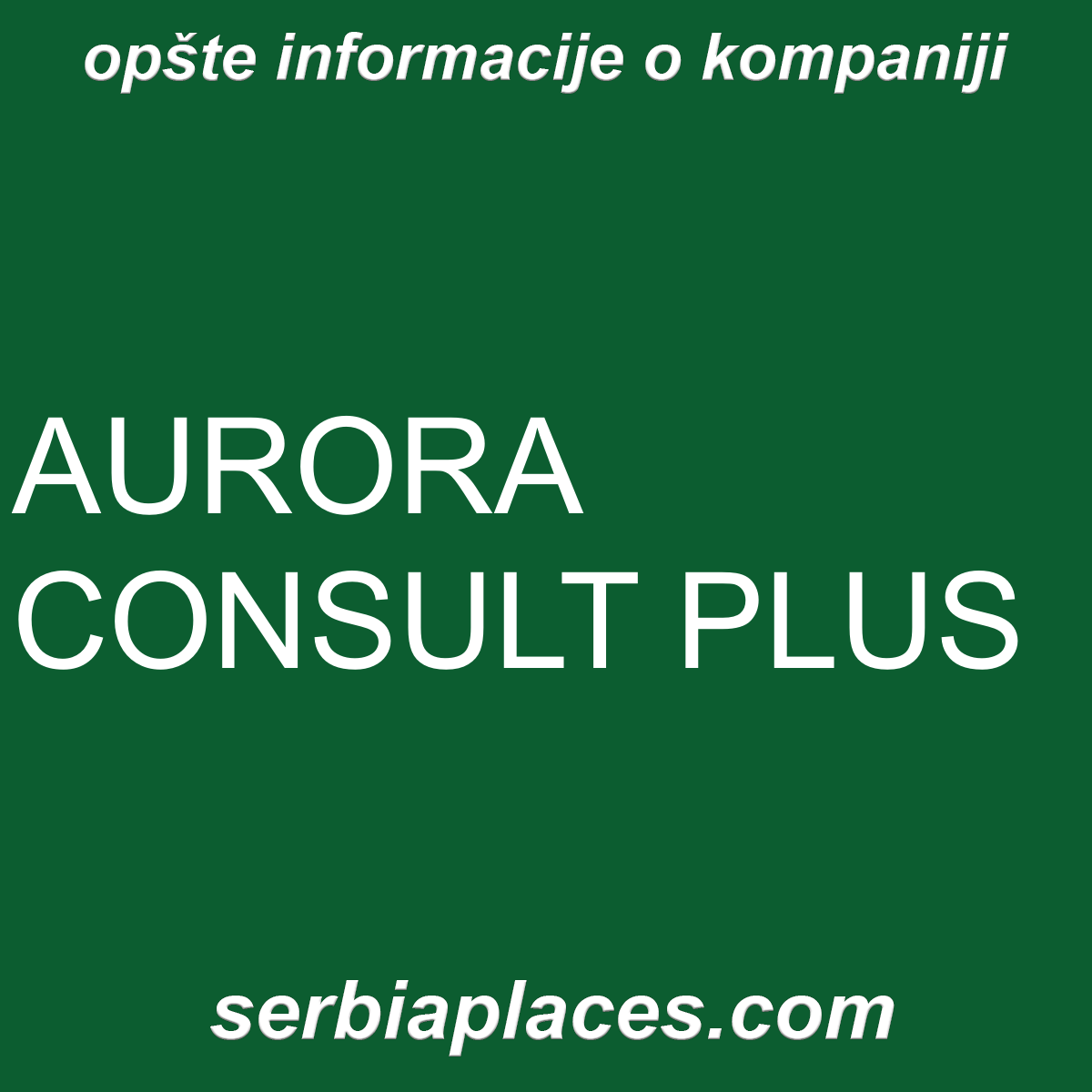 AURORA CONSULT PLUS