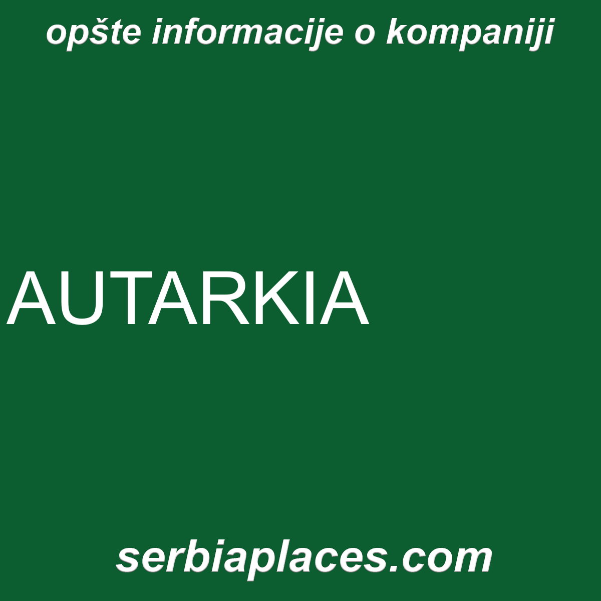 AUTARKIA