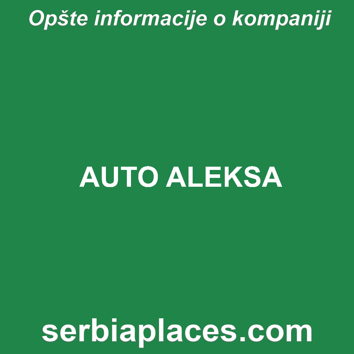 AUTO ALEKSA