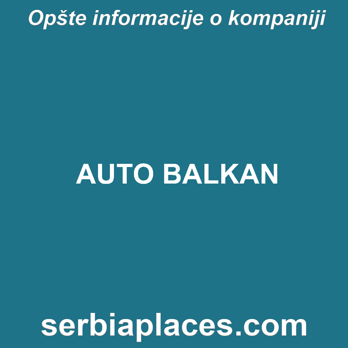 AUTO BALKAN
