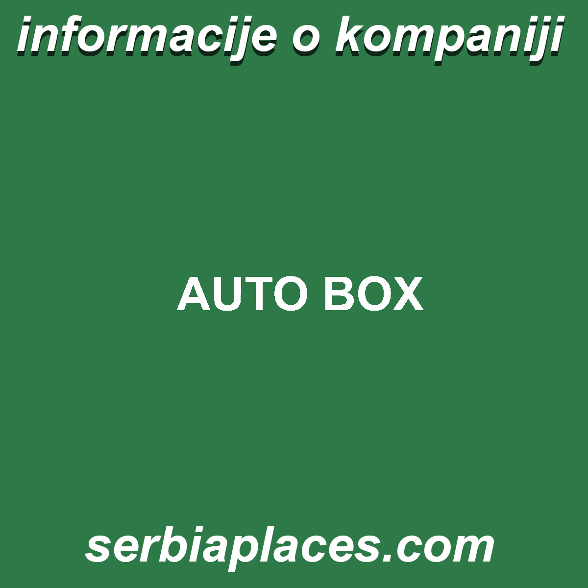 AUTO BOX