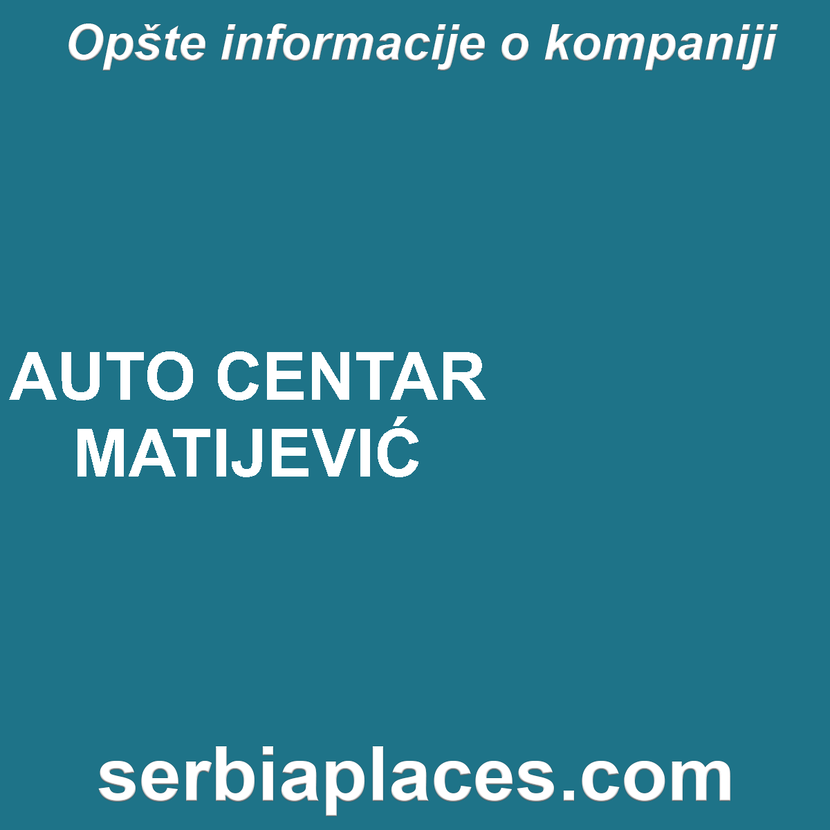 AUTO CENTAR MATIJEVIĆ