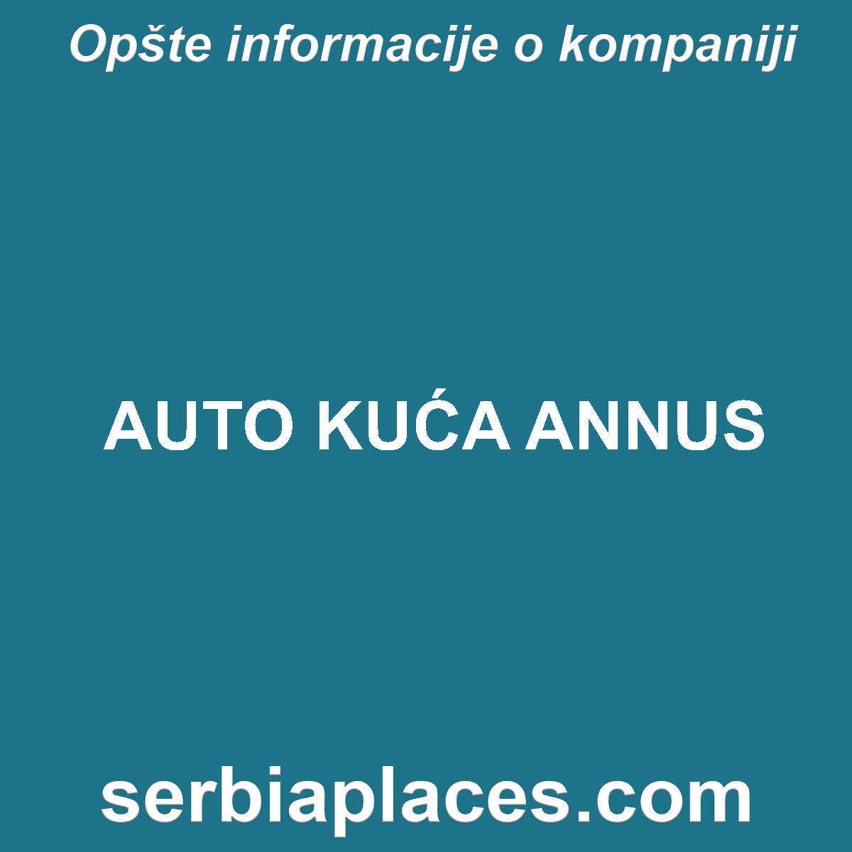 AUTO KUĆA ANNUS