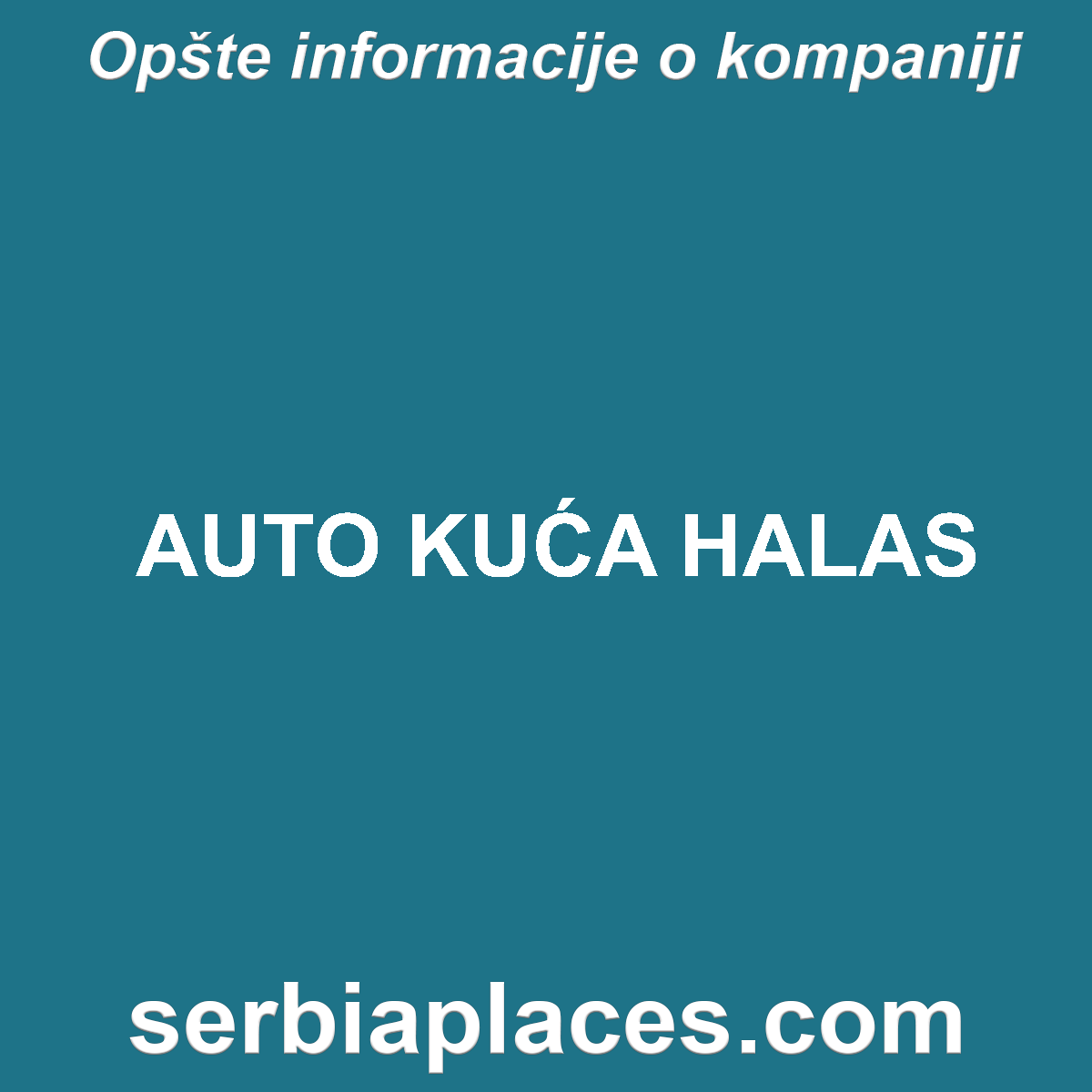 AUTO KUĆA HALAS