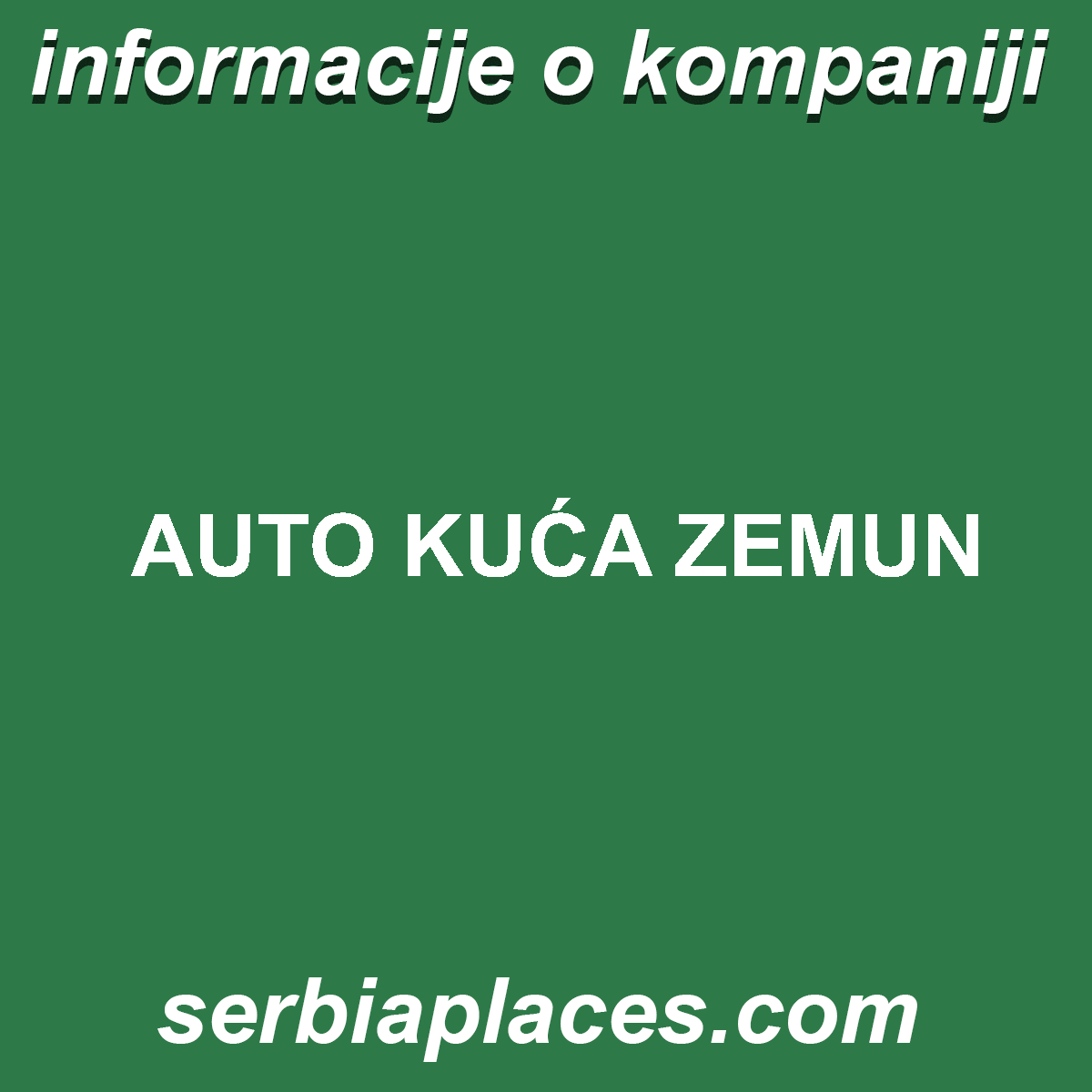 AUTO KUĆA ZEMUN