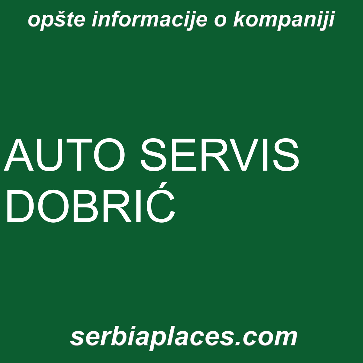 AUTO SERVIS DOBRIĆ