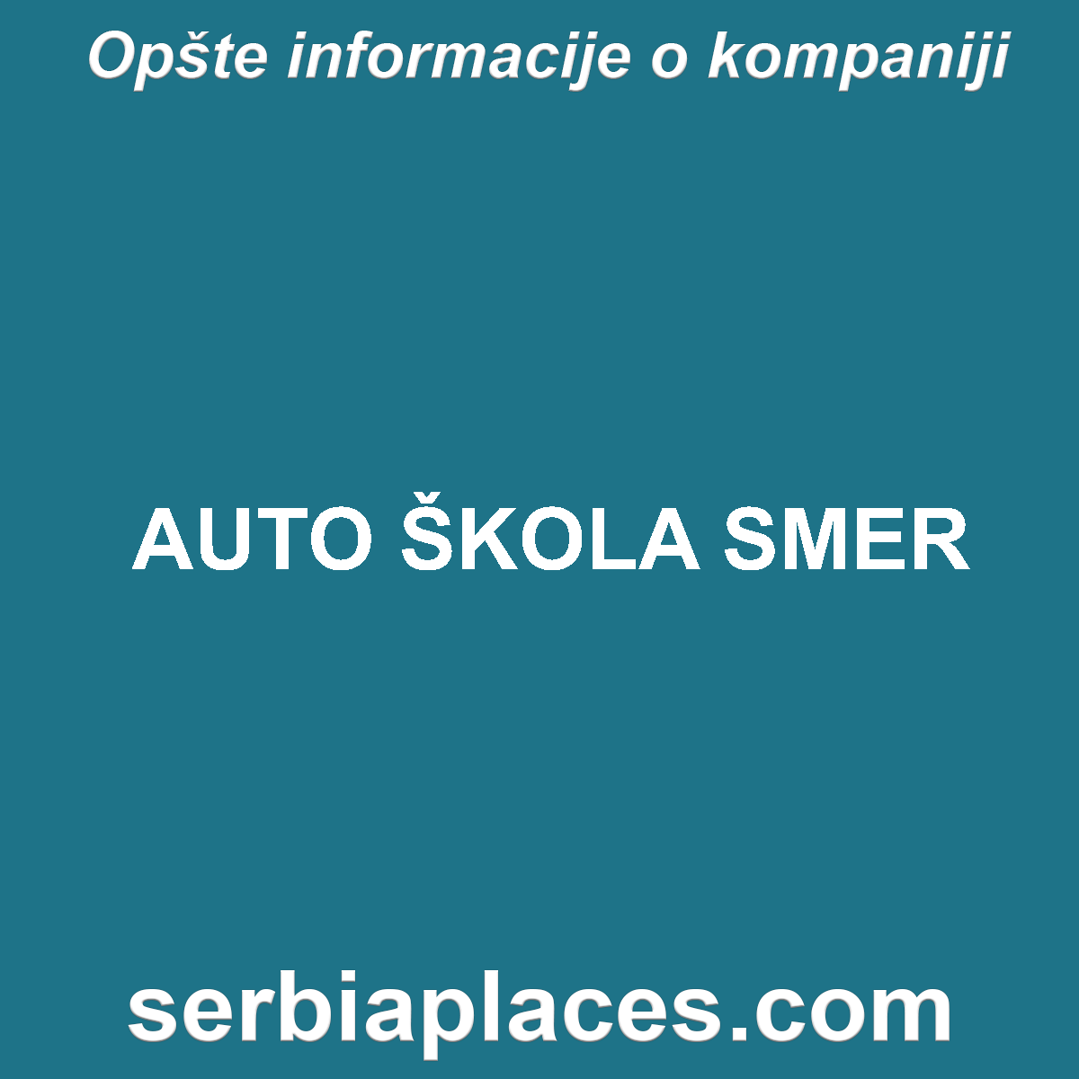 AUTO ŠKOLA SMER