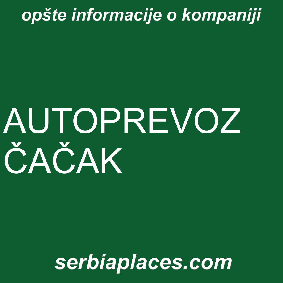 AUTOPREVOZ ČAČAK