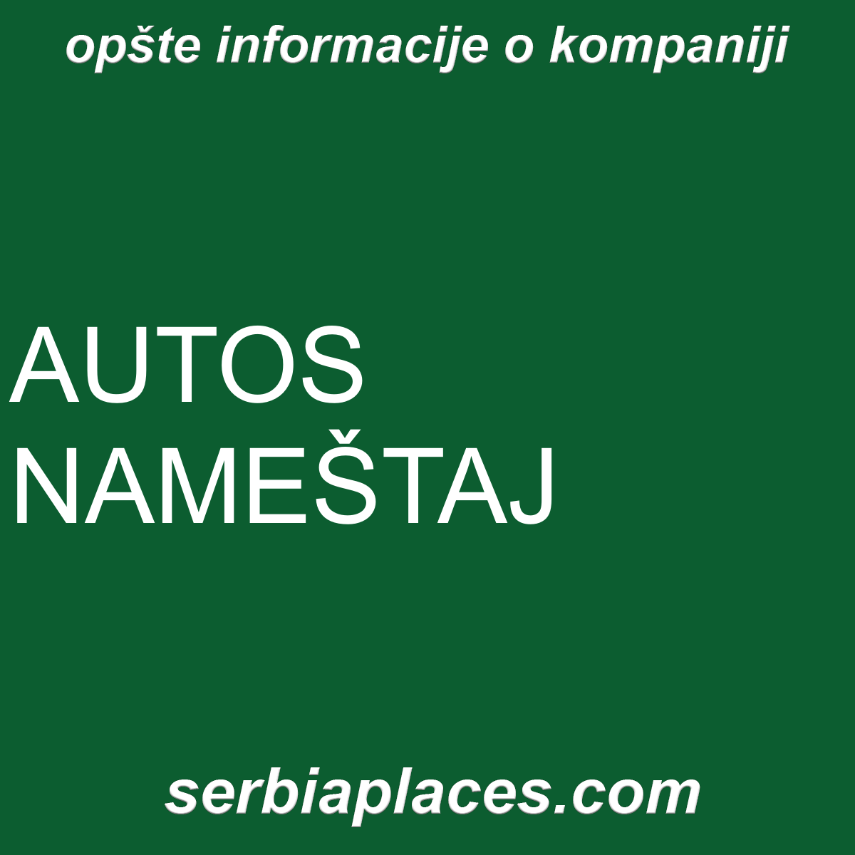 AUTOS NAMEŠTAJ