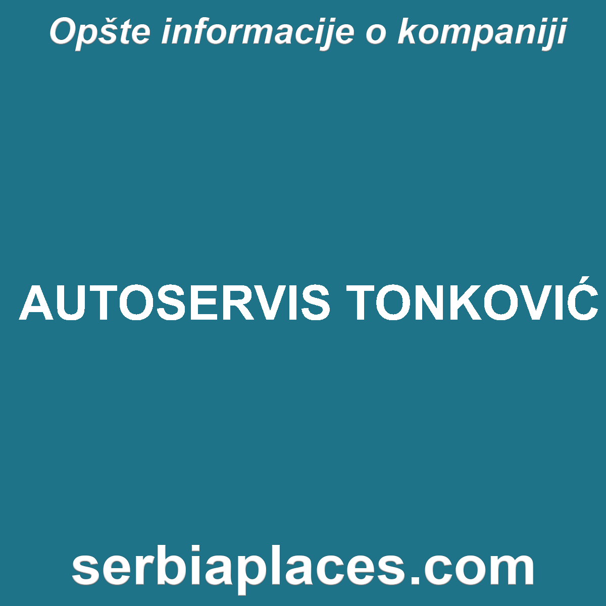 AUTOSERVIS TONKOVIĆ