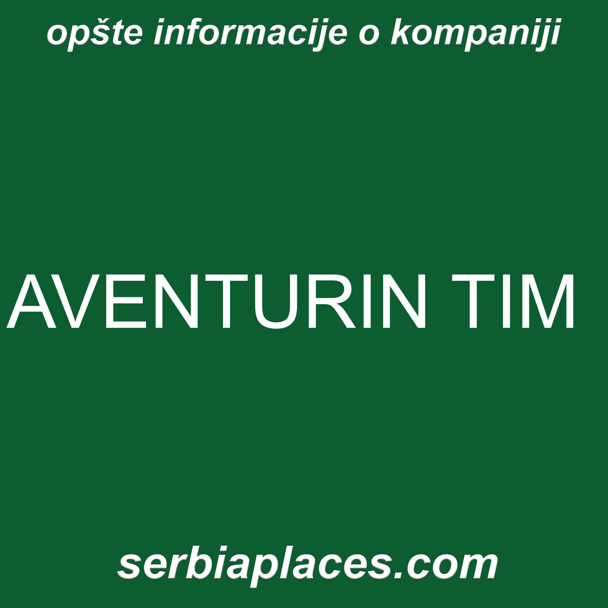 AVENTURIN TIM