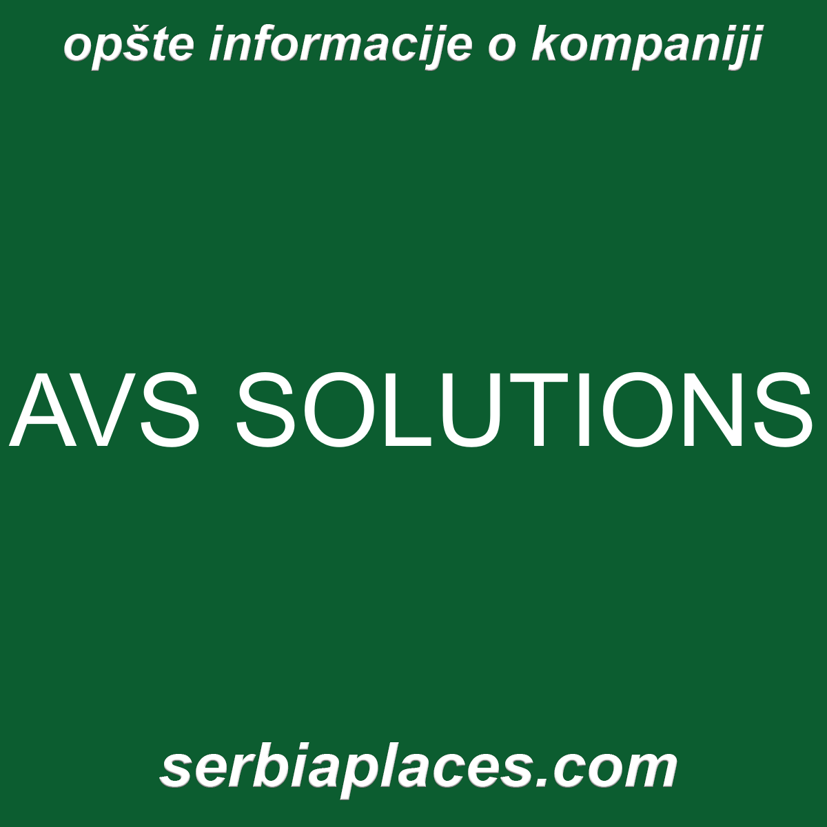 AVS SOLUTIONS