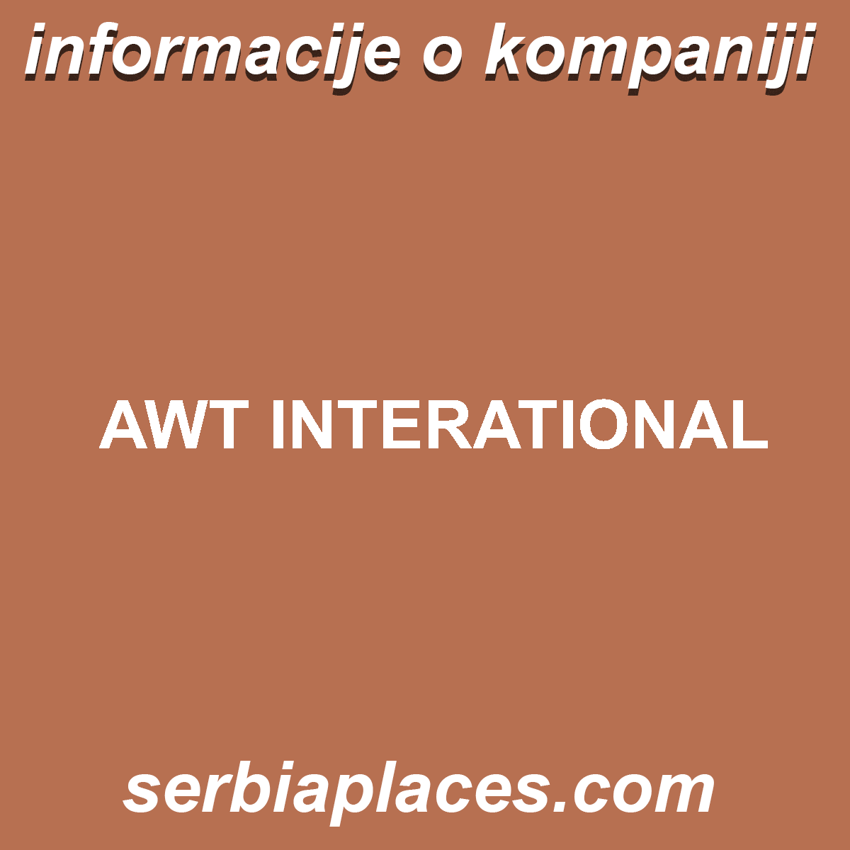 AWT INTERATIONAL