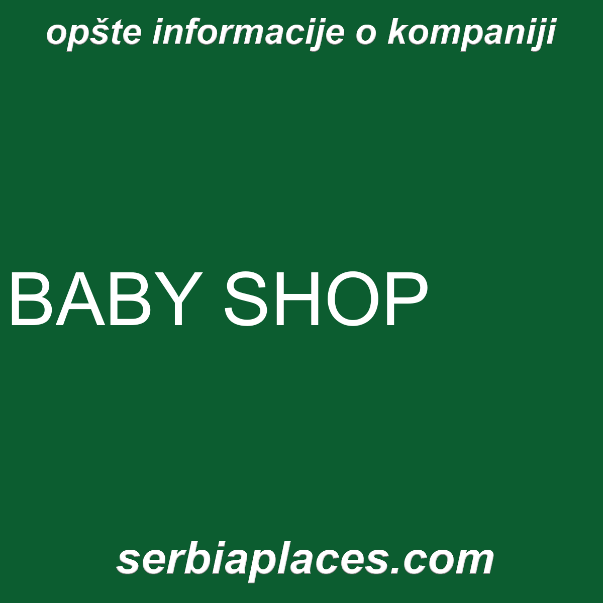 BABY SHOP