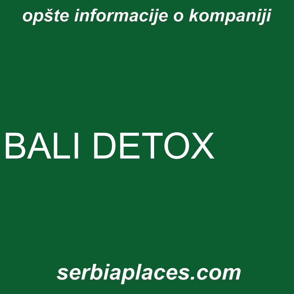 BALI DETOX