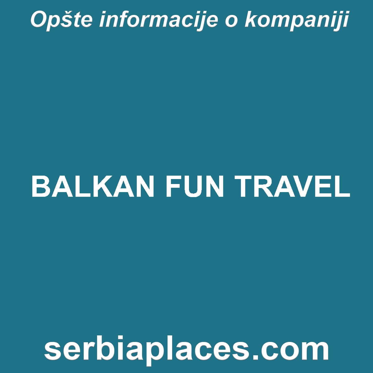BALKAN FUN TRAVEL