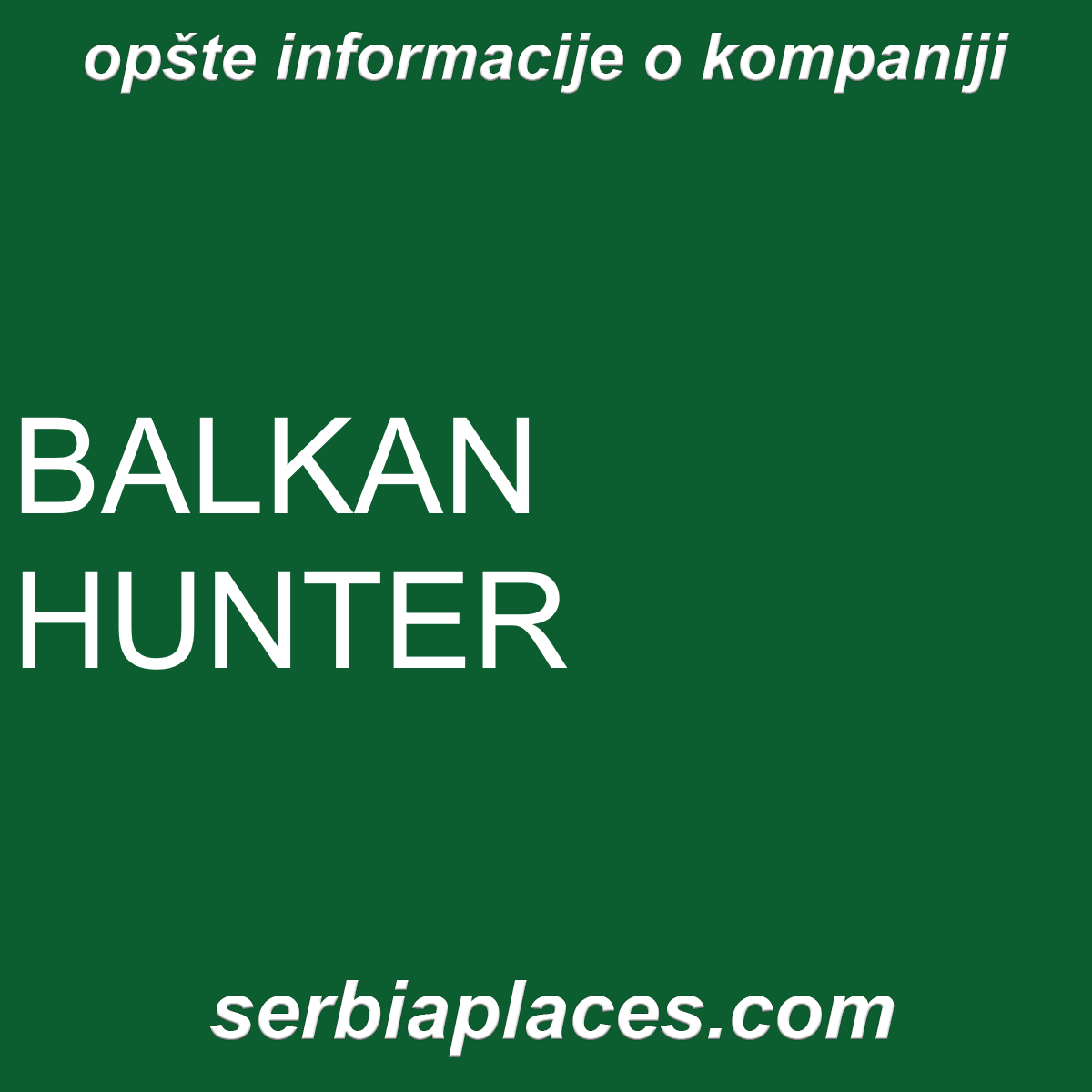 BALKAN HUNTER