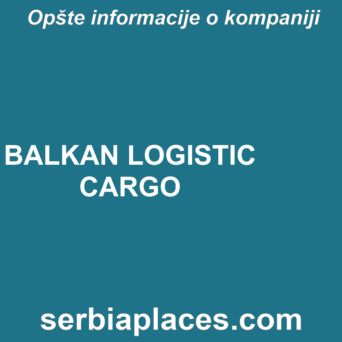 BALKAN LOGISTIC CARGO
