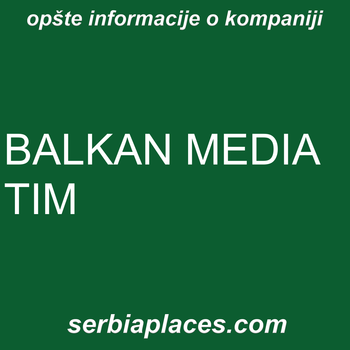 BALKAN MEDIA TIM