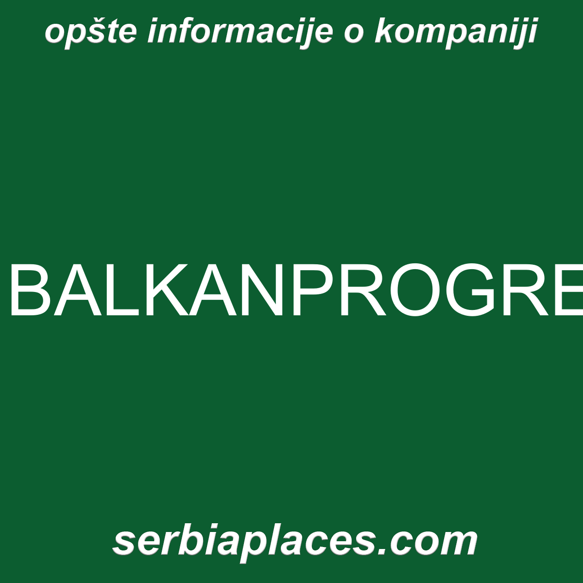 BALKANPROGRES