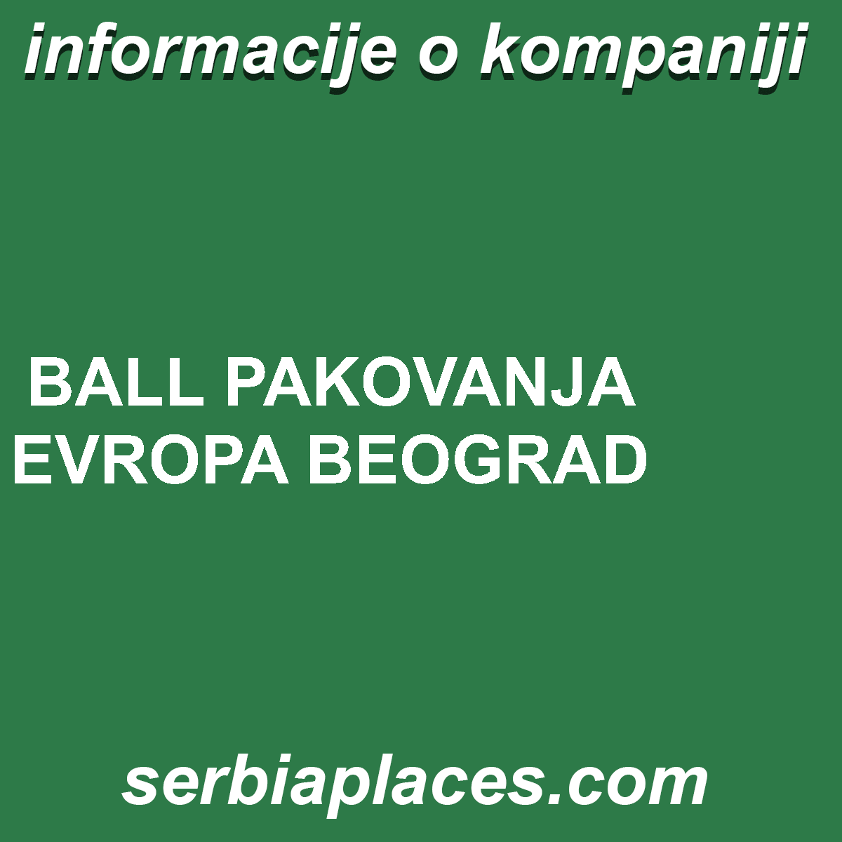 BALL PAKOVANJA EVROPA BEOGRAD
