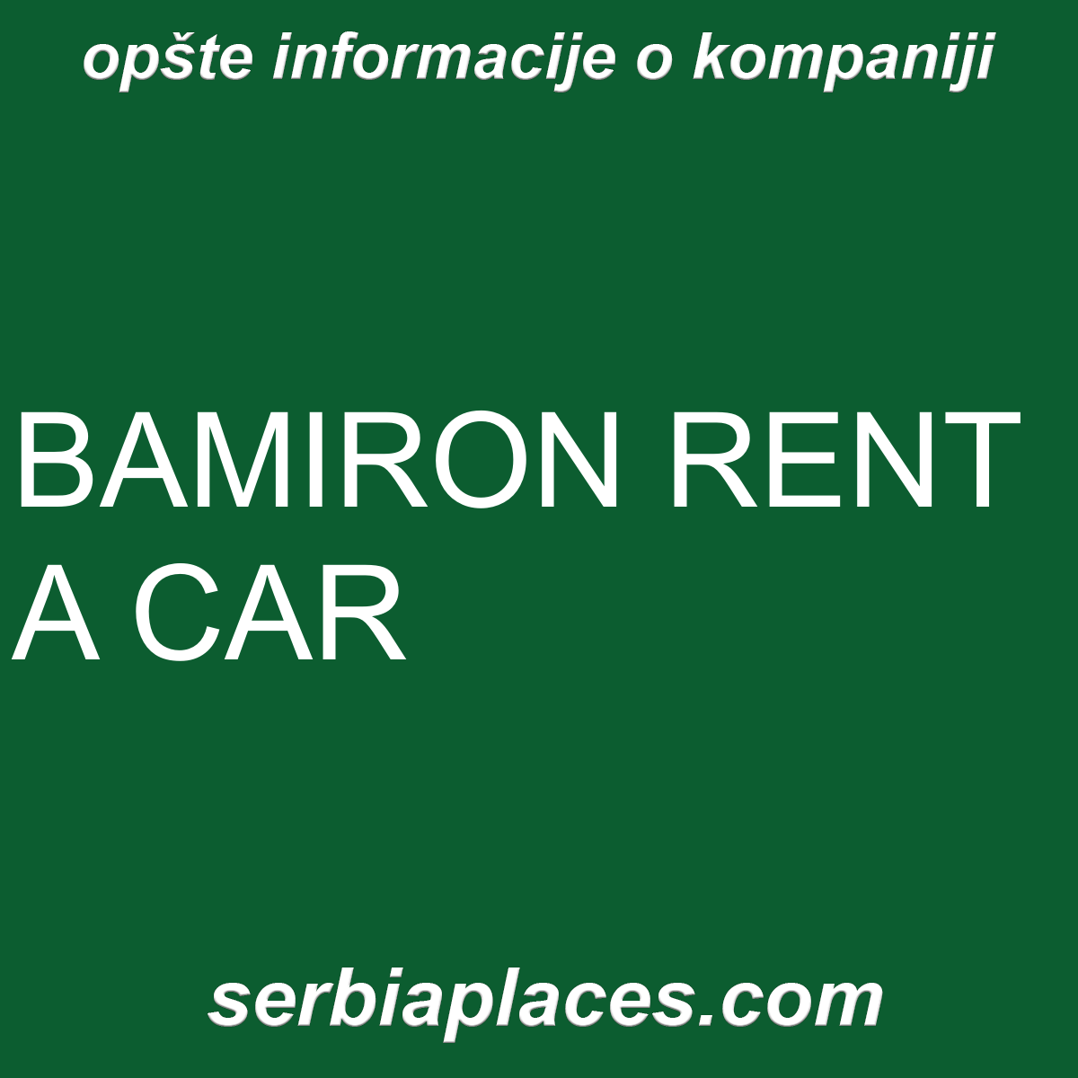 BAMIRON RENT A CAR
