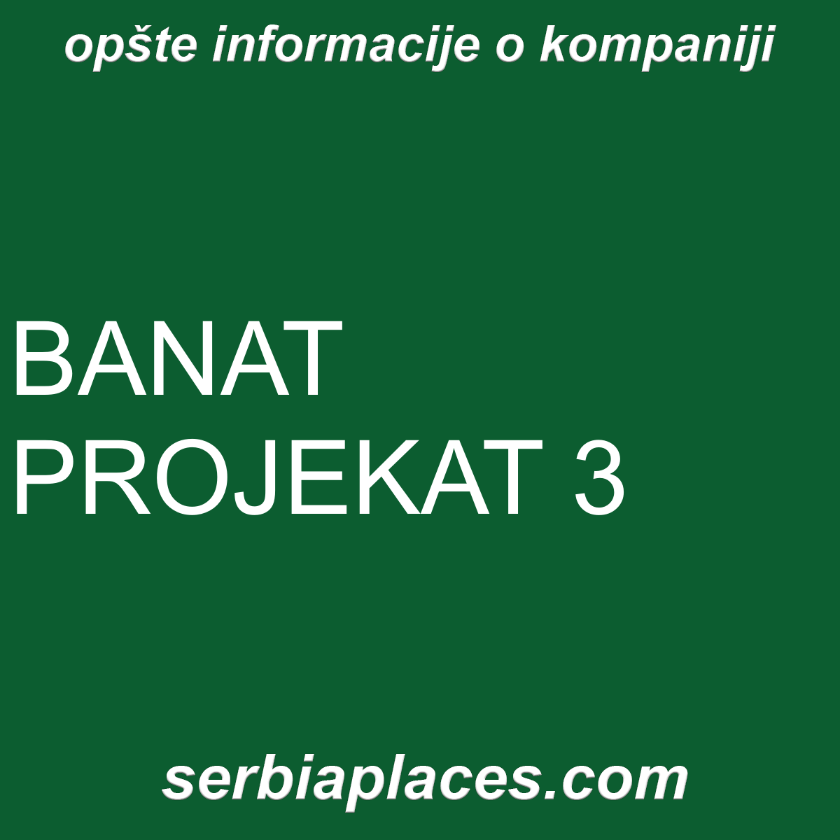 BANAT PROJEKAT 3