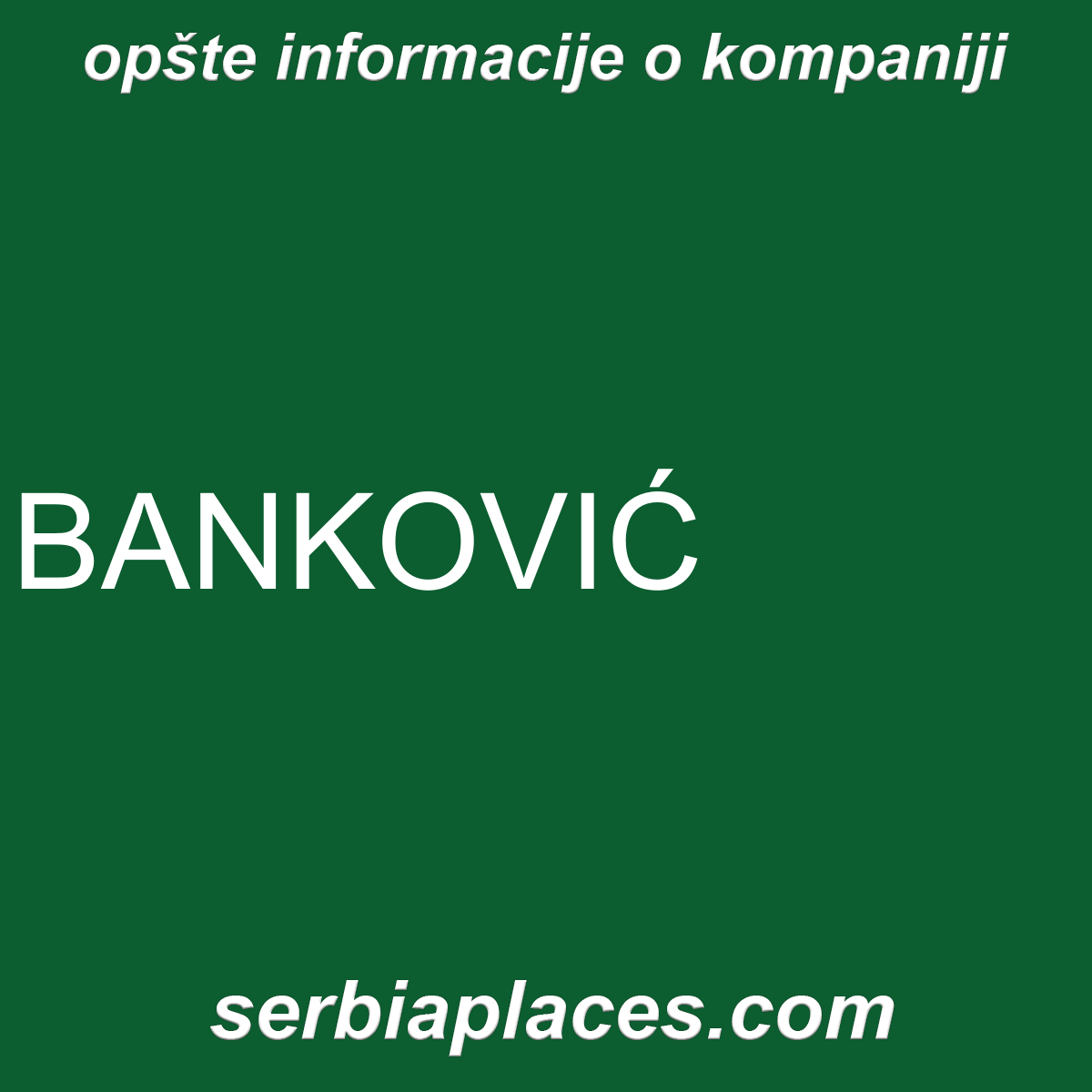 BANKOVIĆ