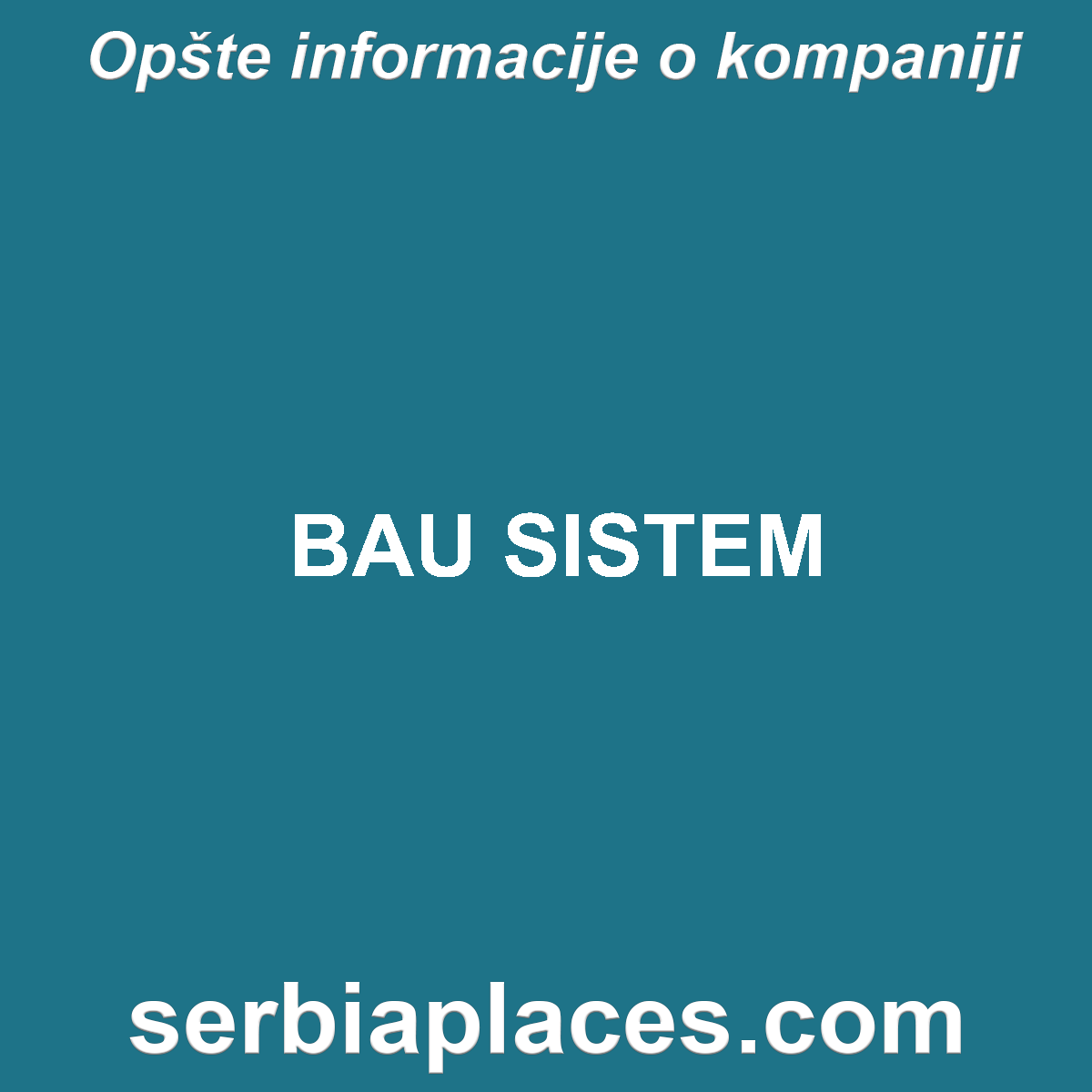 BAU SISTEM