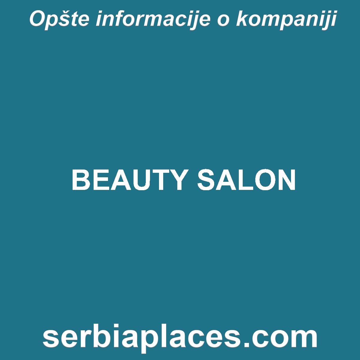 BEAUTY SALON
