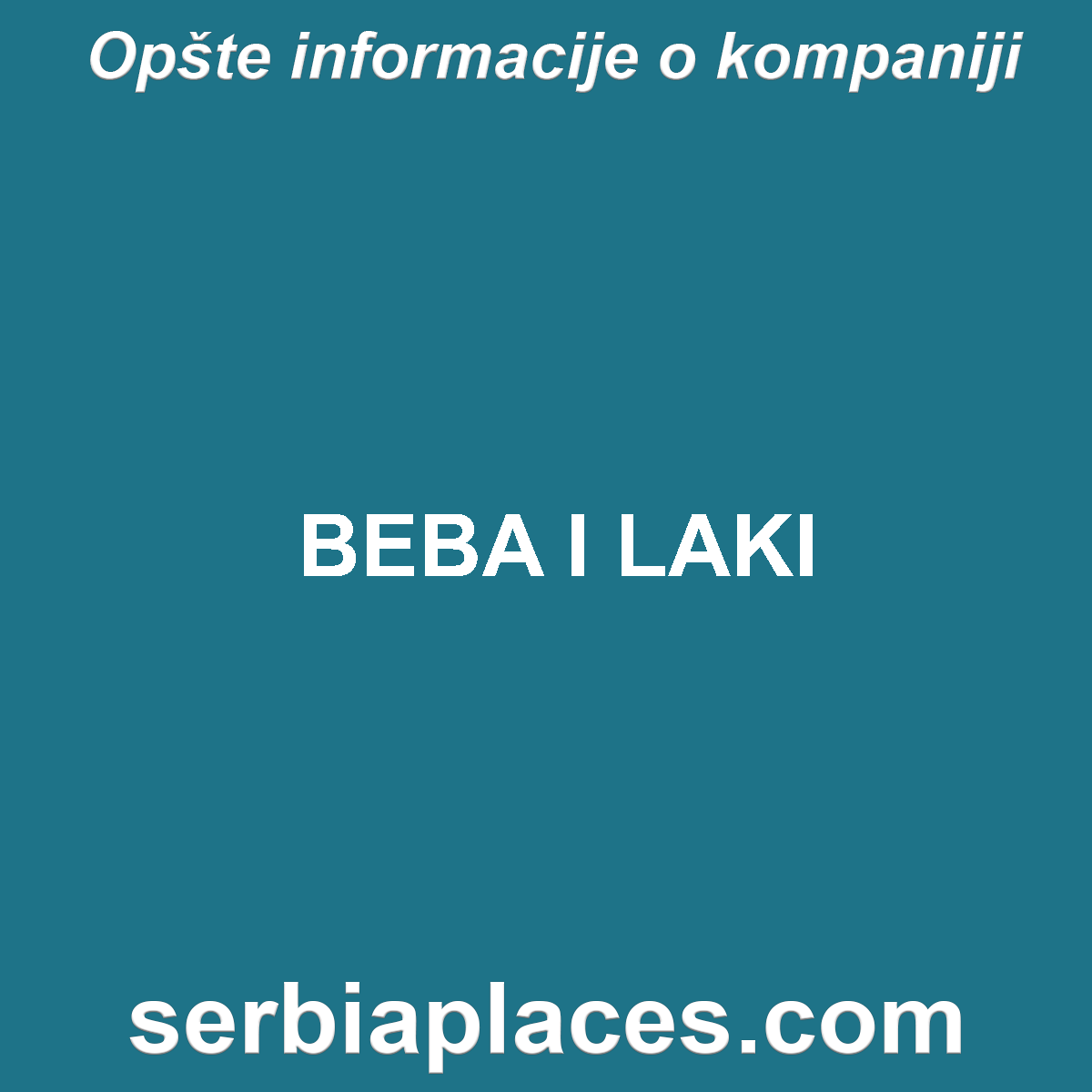 BEBA I LAKI
