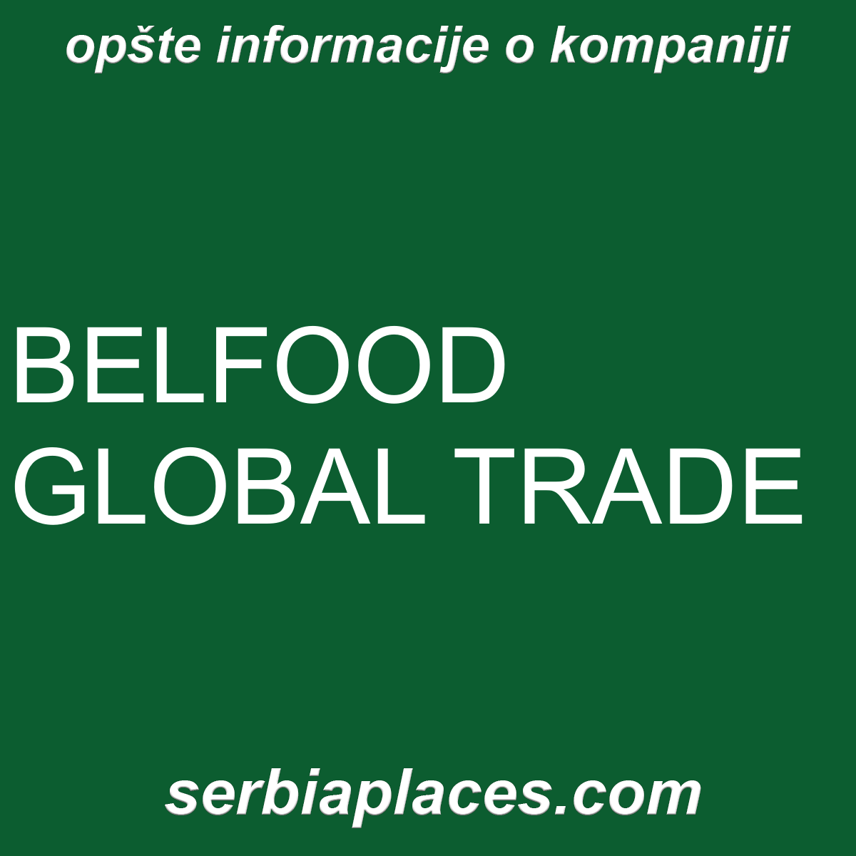 BELFOOD GLOBAL TRADE