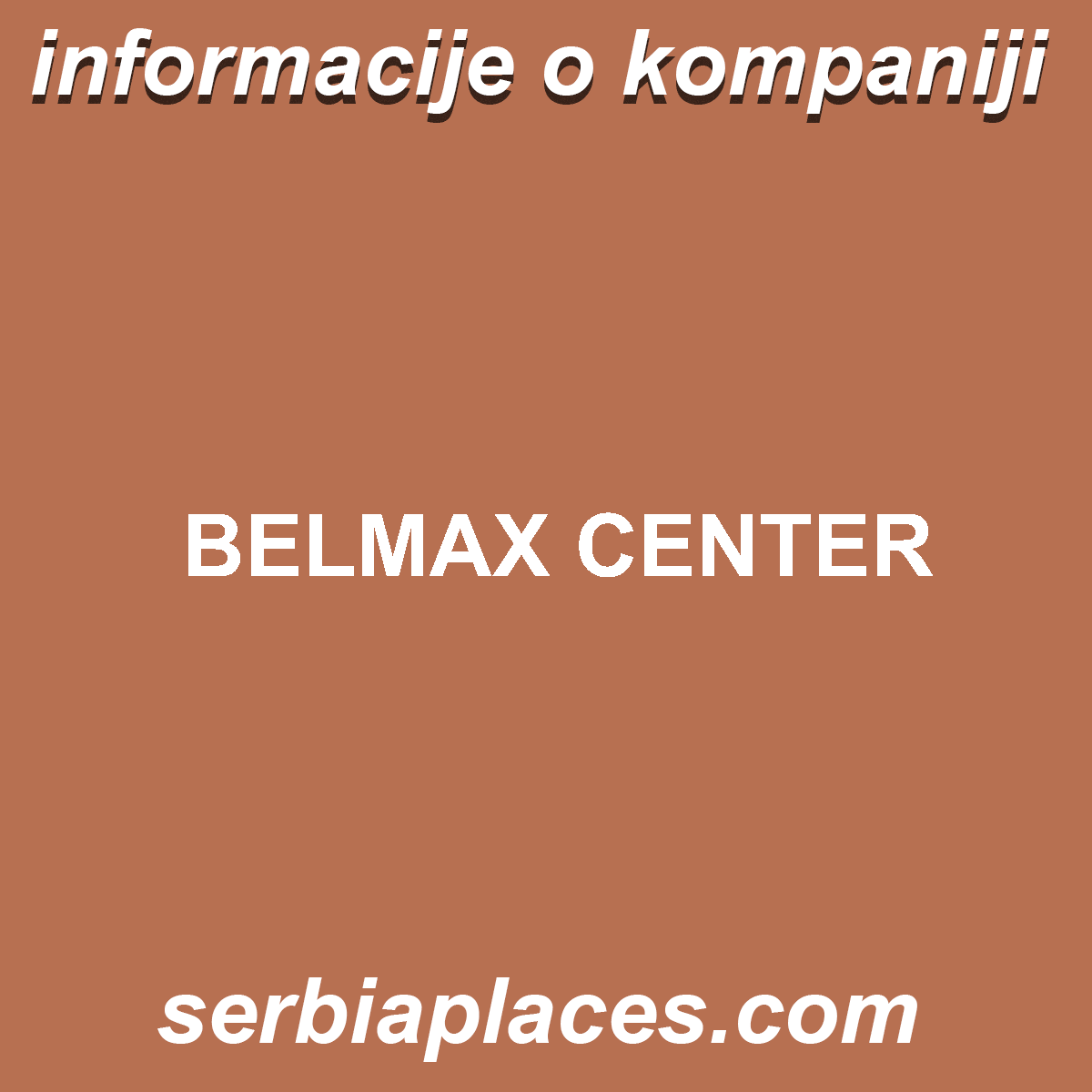 BELMAX CENTER