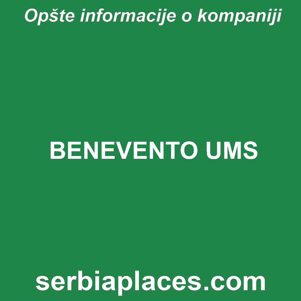 BENEVENTO UMS
