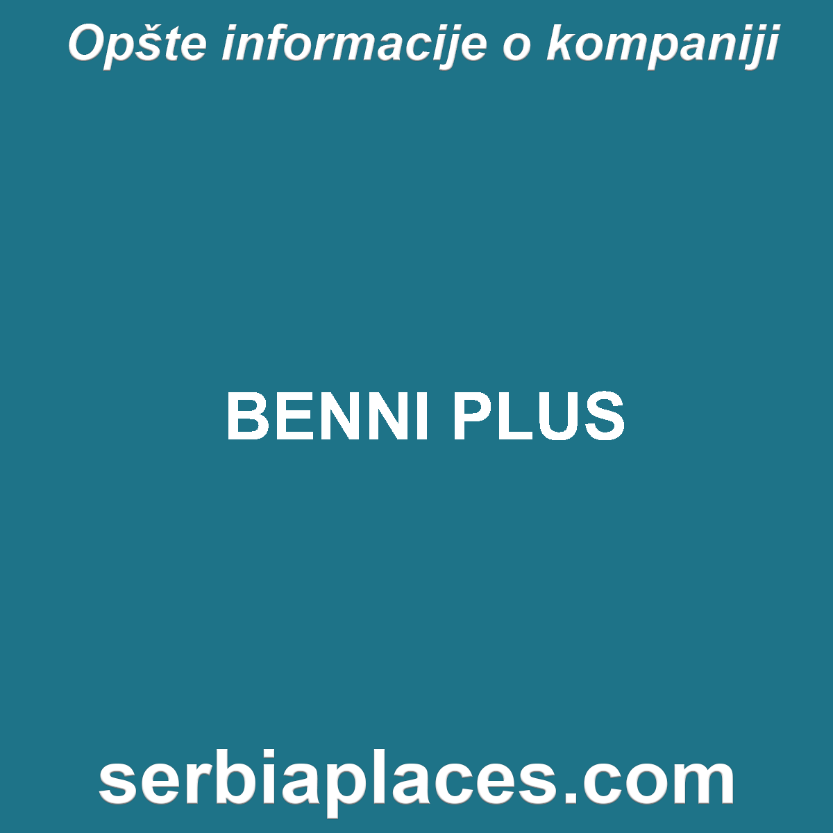 BENNI PLUS