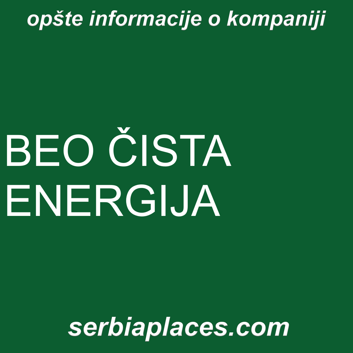 BEO ČISTA ENERGIJA