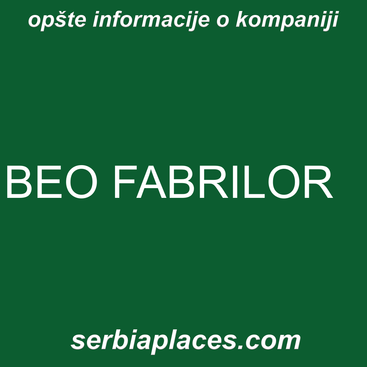 BEO FABRILOR