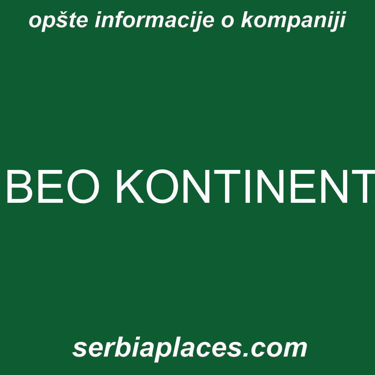 BEO KONTINENT