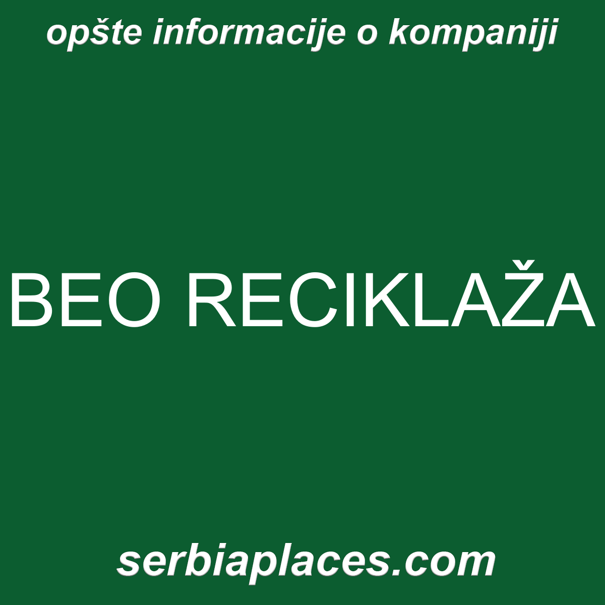 BEO RECIKLAŽA