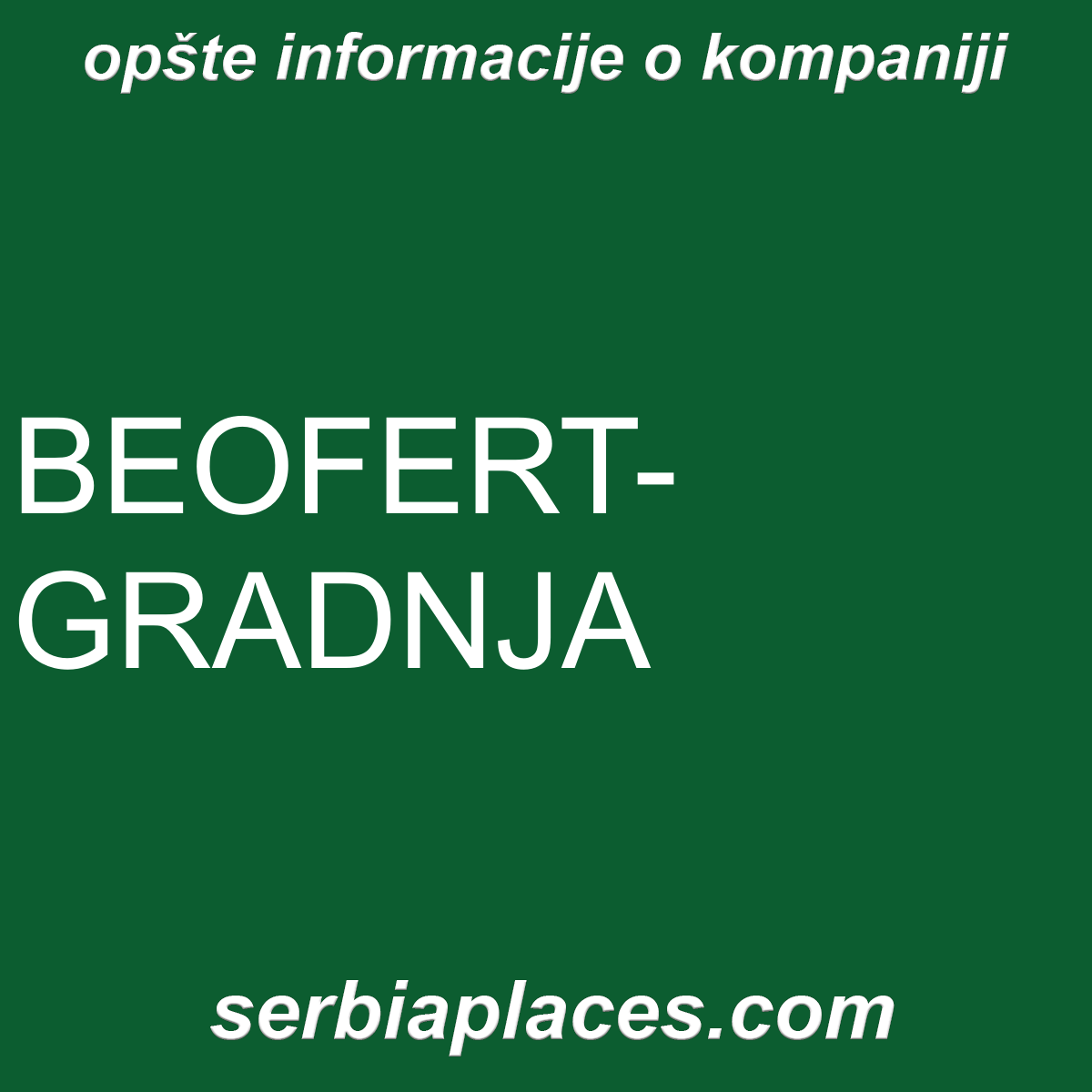 BEOFERT-GRADNJA