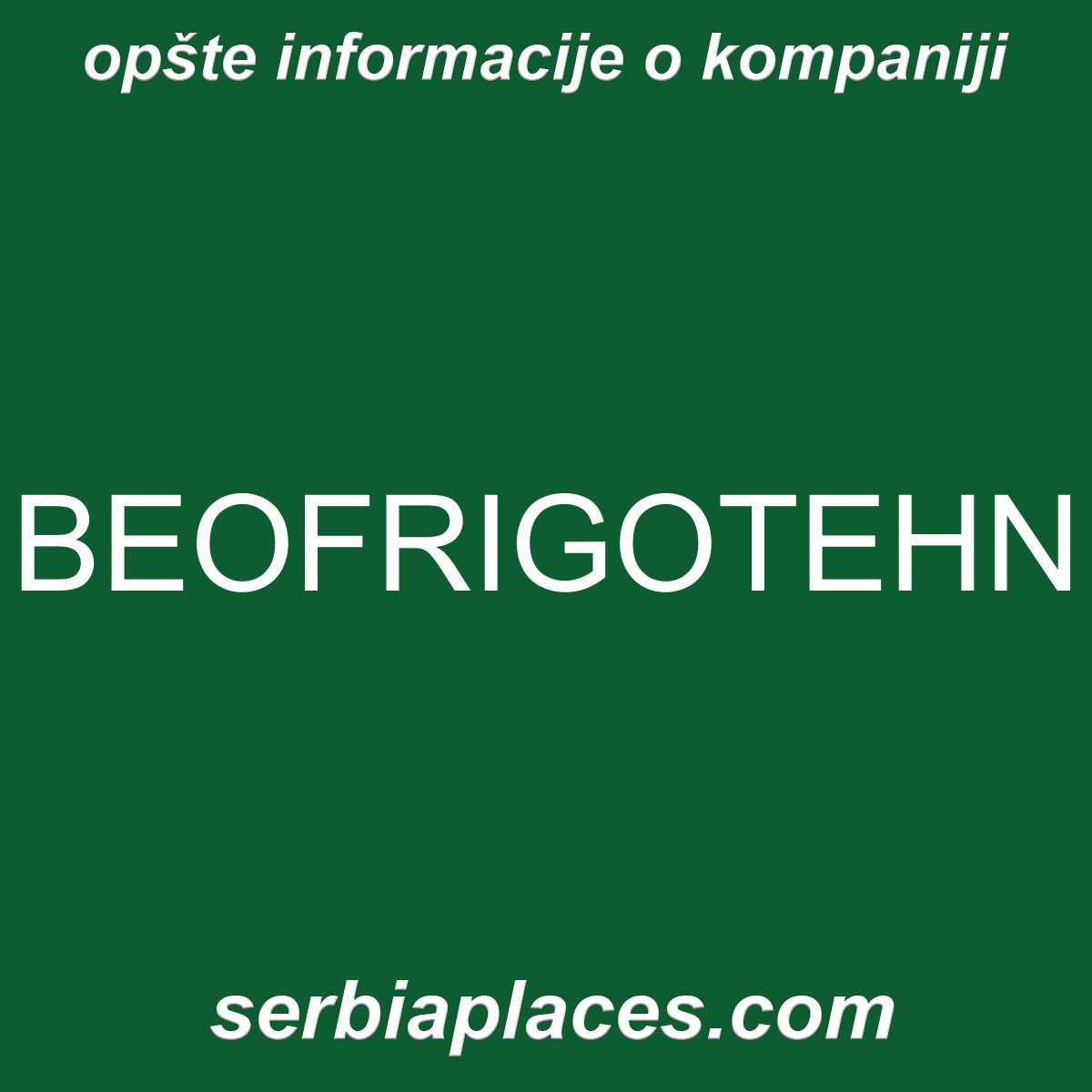 BEOFRIGOTEHNIK