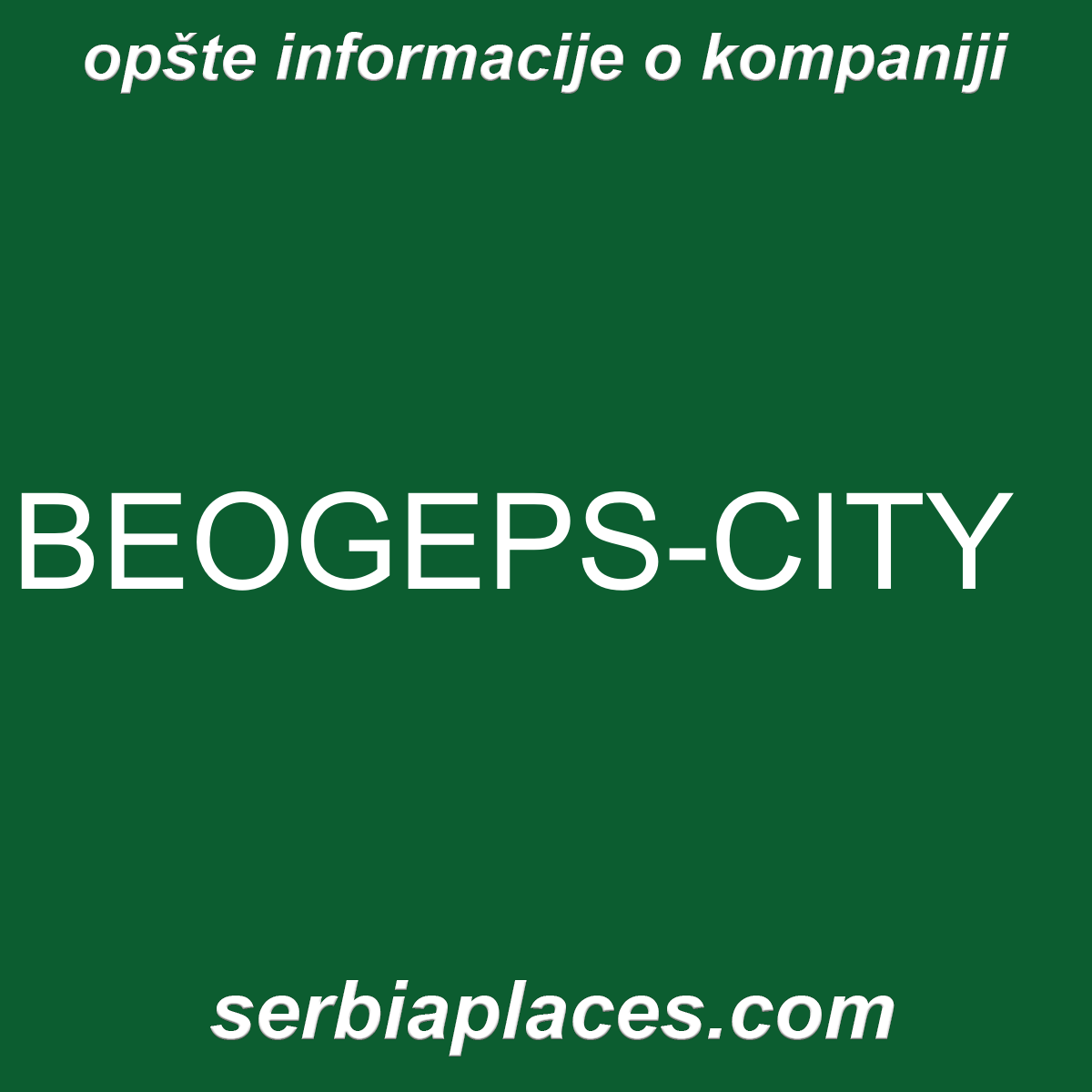 BEOGEPS-CITY