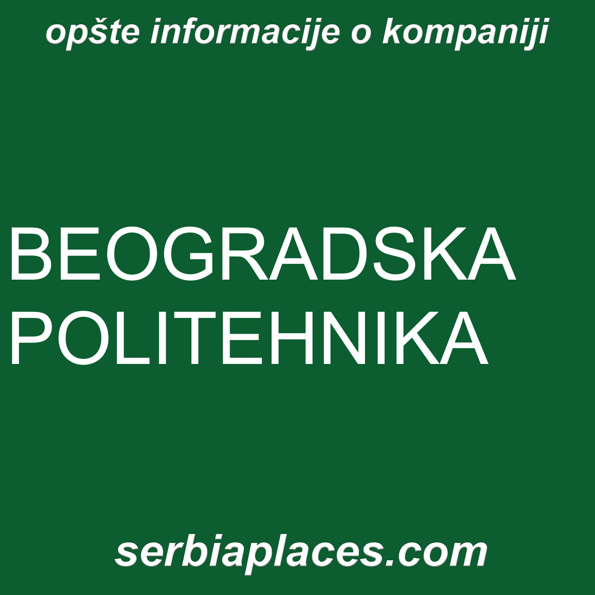 BEOGRADSKA POLITEHNIKA