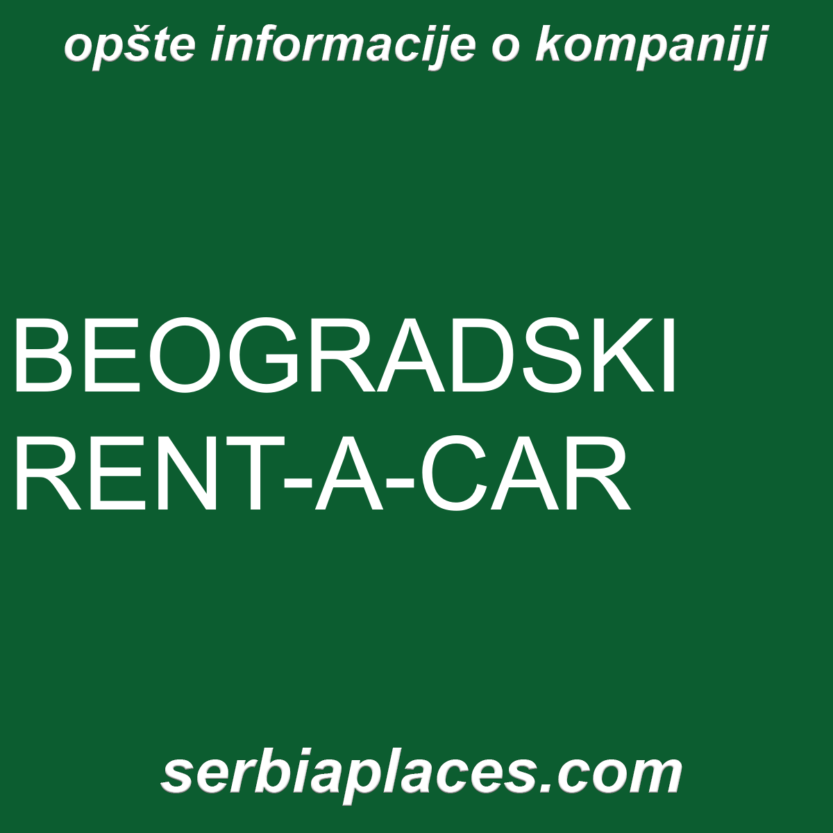BEOGRADSKI RENT-A-CAR